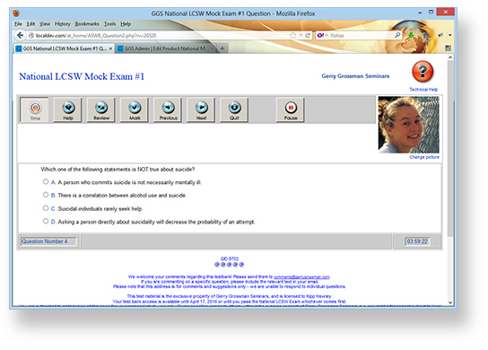 LCSW ASWB Clinical Mock Exam, Online